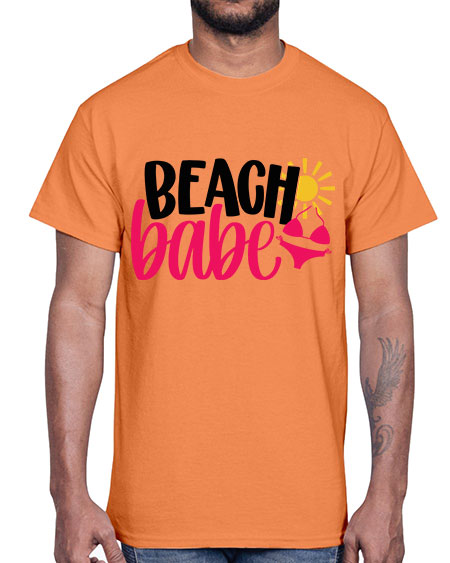 Beach Babe Style 52#- summer- Cotton Tee