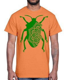 BeetleMandala 255#- mandala- Cotton Tee