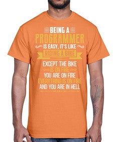 Being a Programmer 3#- computer- Cotton Tee