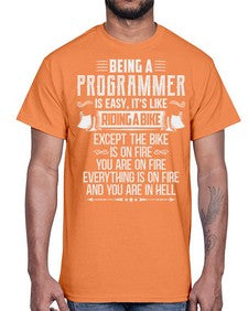 Being a Programmer 4#- computer- Cotton Tee