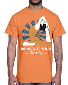 Bring Out Your Flexibility 185#- yoga- Cotton Tee