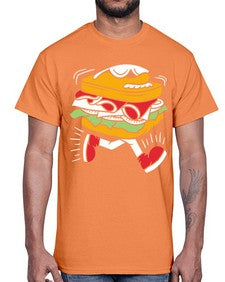 Burger 1#- cartoon food- Cotton Tee