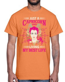 Capricorn chick 193#- capricorn- Cotton Tee