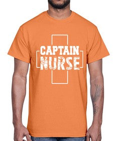 Captain Nurse647#- nurse- Cotton Tee