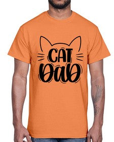 Cat Dad Style 81#- cats- Cotton Tee
