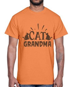 Cat Grandma Style 4#- cats- Cotton Tee