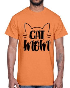Cat Mom Style 85#- cats- Cotton Tee