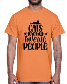Cats Are My Favorite People Style 90#- cats- Cotton Tee