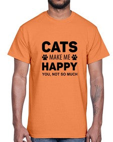 Cats Make Me Style 40#- cats- Cotton Tee
