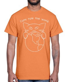 Cats Rule the World- cats- Cotton Tee