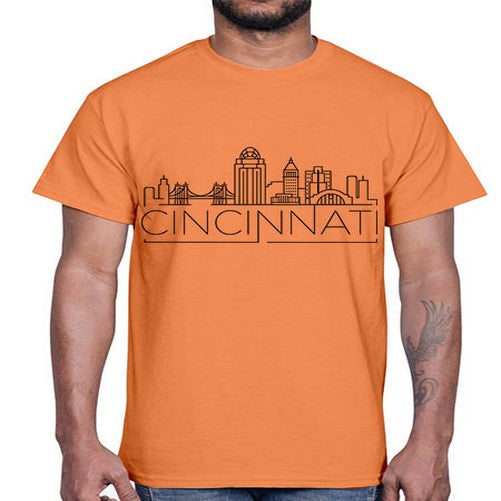 Cincinnati Minimal Skyline 587#- cities- Cotton Tee