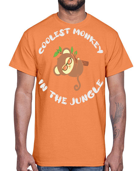 Collest Monkey in the Jungle 3#- monkey- Cotton Tee