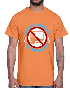 Computer problem no problem 8#- computer- Cotton Tee