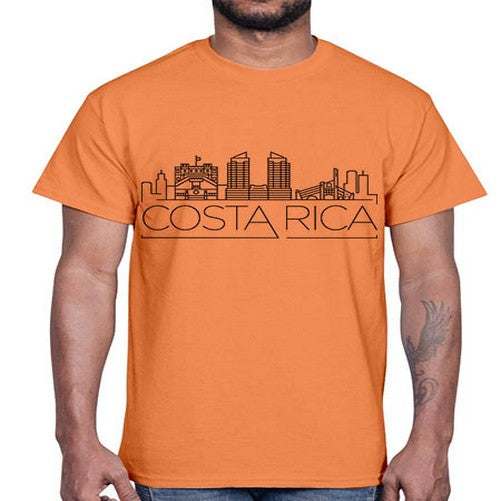 Costa Rica Minimal Skyline 631#- cities- Cotton Tee