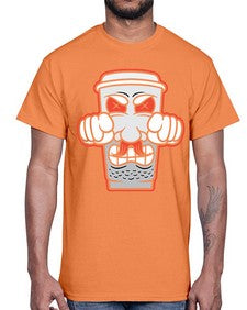 Cup power 78#- cartoon food- Cotton Tee