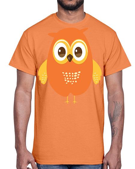 Cute Owl A TurtleRabbit 2#- owl- Cotton Tee