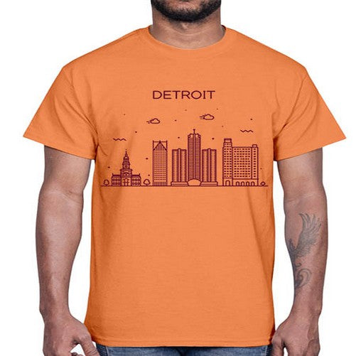 DetroitMI 663#- cities- Cotton Tee