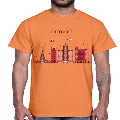 DetroitMI 665#- cities- Cotton Tee