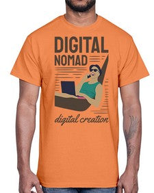 Digital Nomad Digital Creation 22#- internet- Cotton Tee