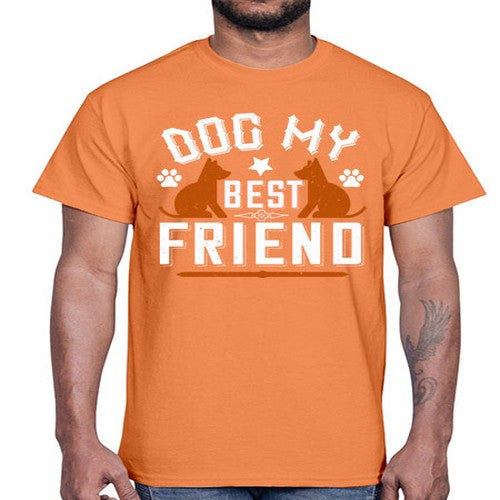 Dog My Best Friend Style 219#- dogs- Cotton Tee