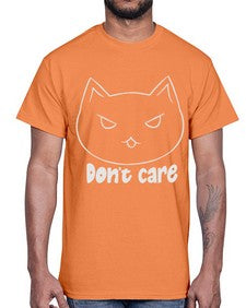 Dont Care- cats- Cotton Tee
