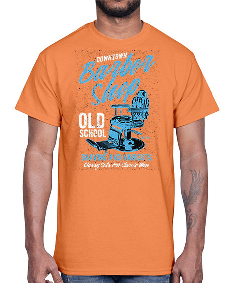 Downtown Barbershop730#- barber- Cotton Tee