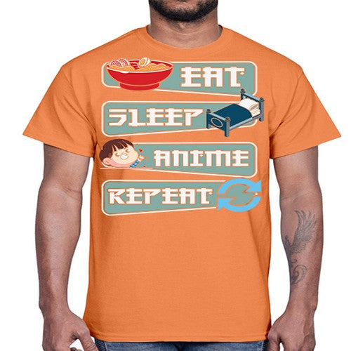 Eat Sleep Anime Repeat Anime Manga 227#- anime- Cotton Tee