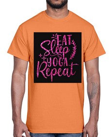 Eat Sleep Yoga Repeat  207#- yoga- Cotton Tee
