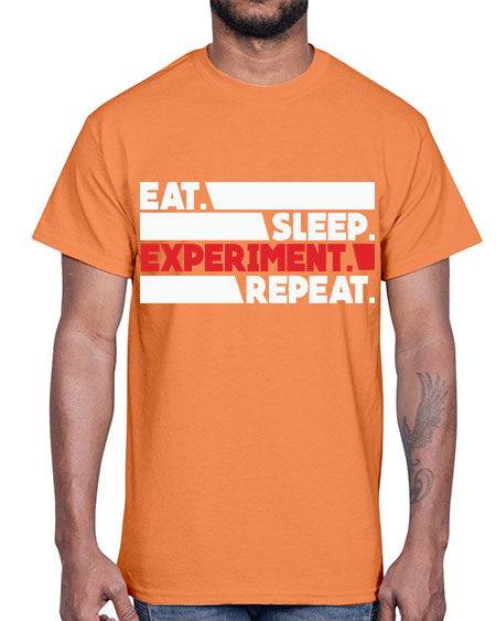 EatSleepExperimentRepeatScientistSkinite Scientist Skinite 274#- general science- Cotton Tee