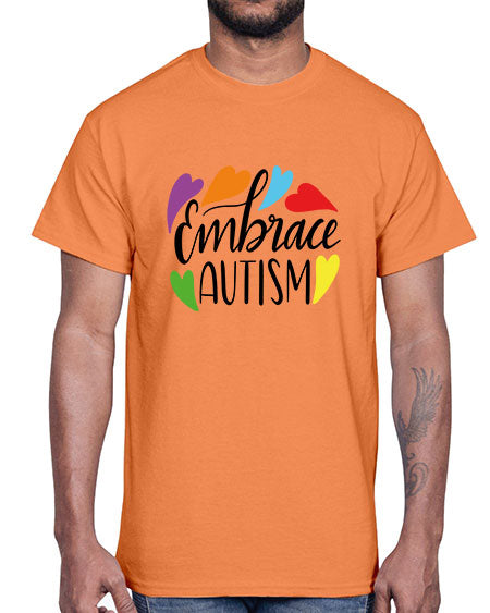 Embrace autism 485#- autism- Cotton Tee