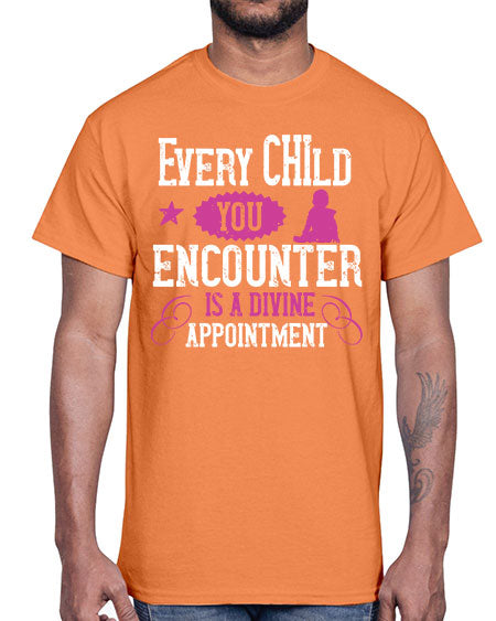Every child you encounter is a divine appointment Style 77#- kids- Cotton Tee