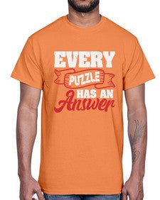 Every puzzle has an answer 11#- video games- Cotton Tee