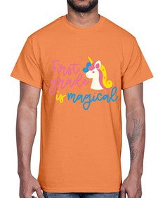First Grade Is Magical 143#- first grade- Cotton Tee