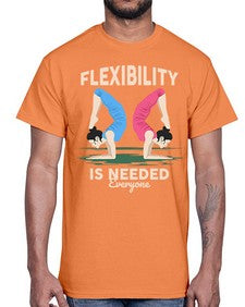 Flexibility is Needed 218#- yoga- Cotton Tee