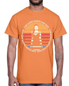 For Every Shape and Size 220#- yoga- Cotton Tee
