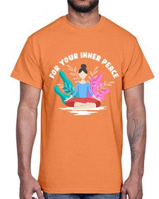 For Your Inner Peace 222#- yoga- Cotton Tee