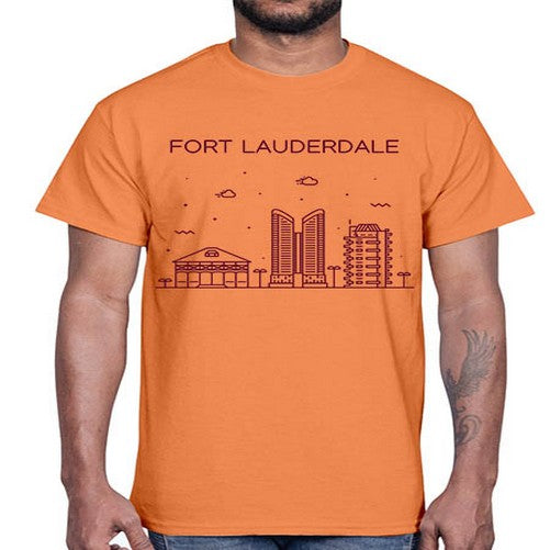 FortLauderdale 735#- cities- Cotton Tee