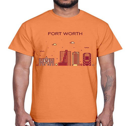 FortWorth 740#- cities- Cotton Tee