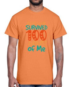 Fourth Grade survived one hundred days of me 203#- one hundred days- Cotton Tee