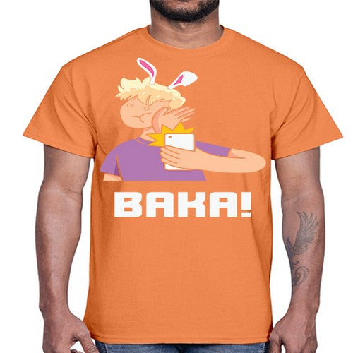 Funny Anime Baka Rabbit Slap Anime 228#- anime- Cotton Tee