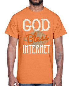 God bless internet 78#- internet- Cotton Tee