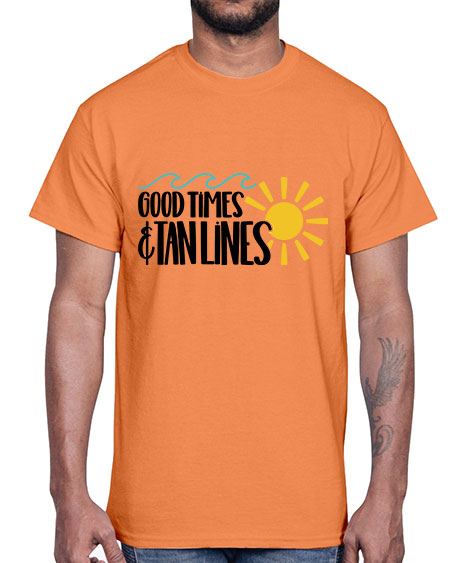 Good Times Tan Lines Style 43#- summer- Cotton Tee
