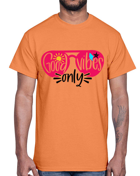 Good Vibes Only Style 42#- summer- Cotton Tee