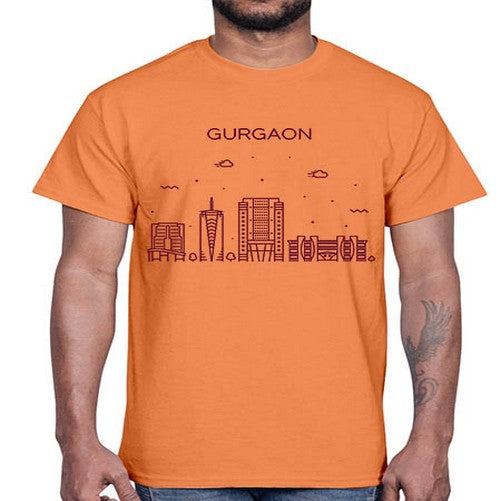 Gurgaon 797#- cities- Cotton Tee