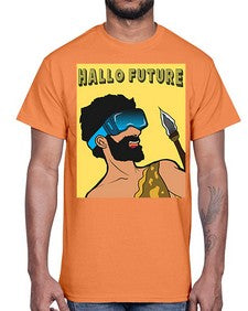 Hallo Future 497#- art pop art- Cotton Tee