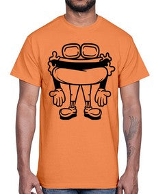 Handsome hotdog 135#- cartoon food- Cotton Tee