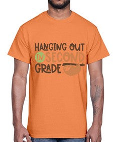 Hanging Out in Second 235#- second grade- Cotton Tee
