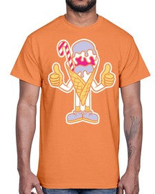 Have an ice day 138#- cartoon food- Cotton Tee