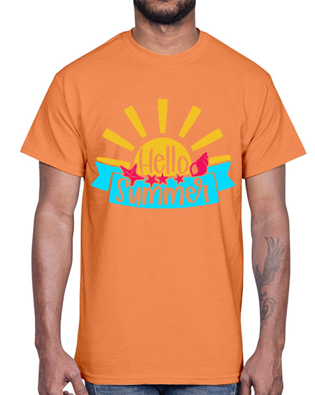 Hello Summer Style 38#- summer- Cotton Tee