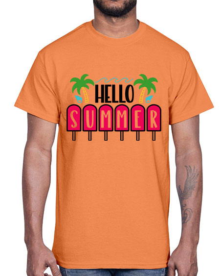 Hello Summer Style 39#- summer- Cotton Tee